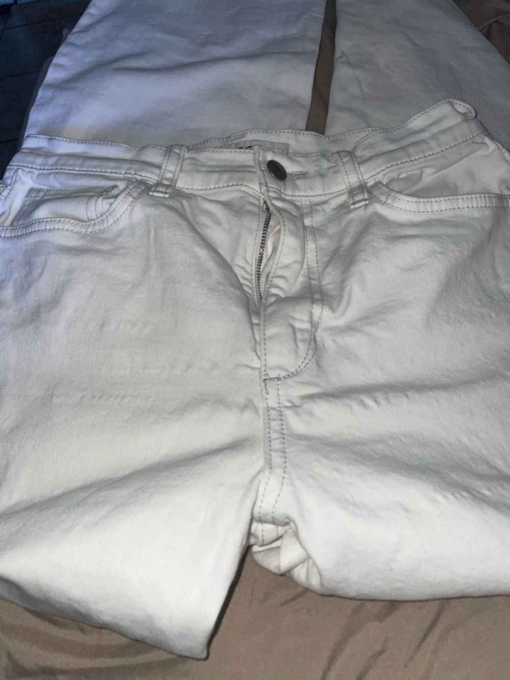 Joe's Jeans White Mid-Rise Denim Jeans